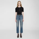 Anine Bing ALESSIA TEE, Black