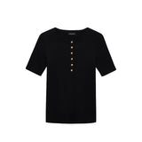 Anine Bing ALESSIA TEE, Black