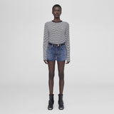 Anine Bing RYLAN TEE, White/Black