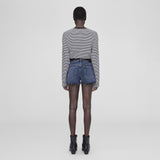 Anine Bing RYLAN TEE, White/Black