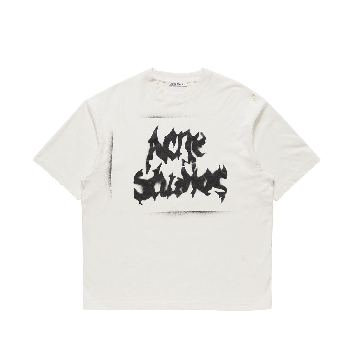 Acne Studios GOTHIC LOGO T-SHIRT, Dusty White