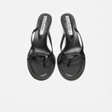 Acne Studios KITTEN HEEL SANDALS, Black