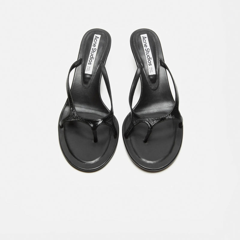 Acne Studios KITTEN HEEL SANDALS, Black