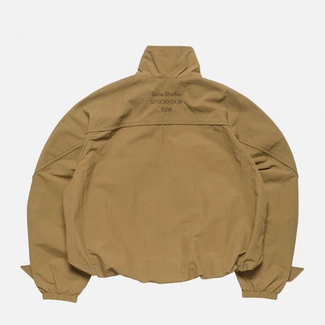 Acne Studios NYLON LOGO JACKET, Dark Khaki