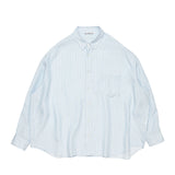 Acne Studios STRIPED BUTTON-UP SHIRT, Blue