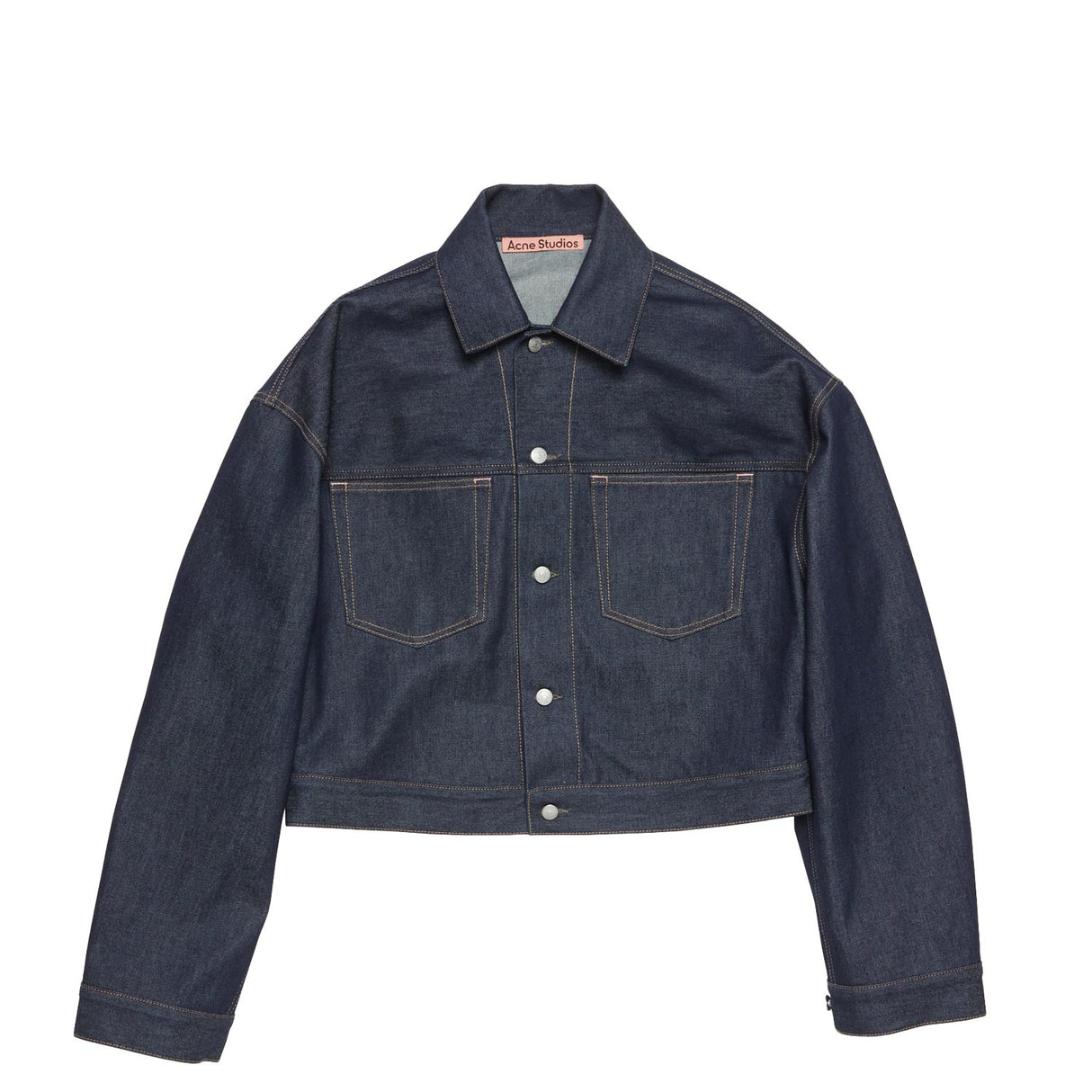 Acne Studios CROPPED DENIM JACKET, Indigo Blue