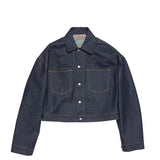 Acne Studios CROPPED DENIM JACKET, Indigo Blue