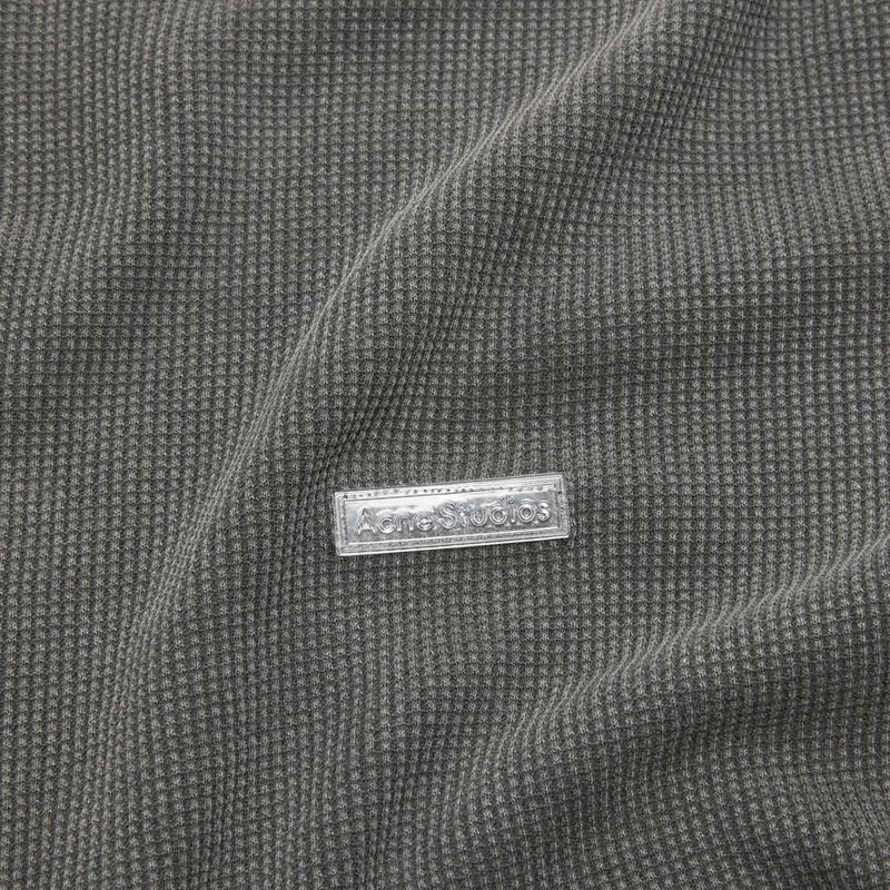 Acne Studios FITTED WAFFLE T-SHIRT, Faded Grey