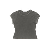 Acne Studios FITTED WAFFLE T-SHIRT, Faded Grey