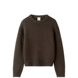 Almada Label CRU CREWNECK SWEATER, Chocolate
