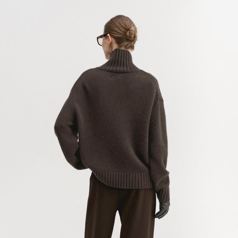 Almada Label NOLA TURTLENECK SWEATER, Chocolate