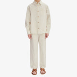 A.P.C. BASILE BRODEE OVERSHIRT, Off White