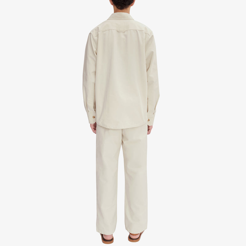 A.P.C. BASILE BRODEE OVERSHIRT, Off White