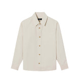 A.P.C. BASILE BRODEE OVERSHIRT, Off White