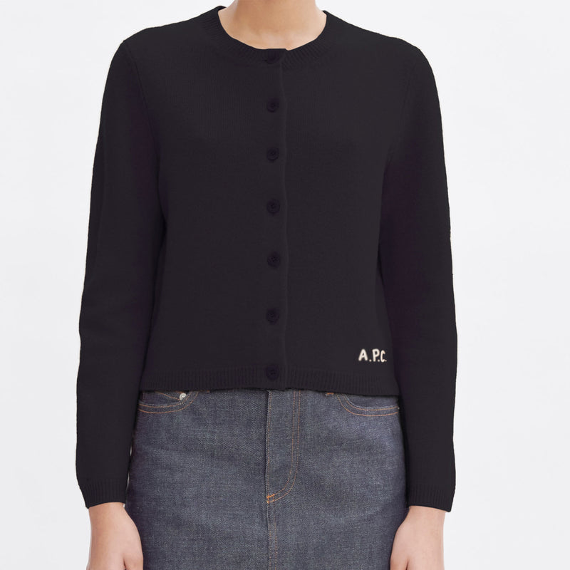 A.P.C. MILA CARDIGAN, Black