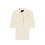 A.P.C. DANAE POLO SHIRT, Off White - Image 1