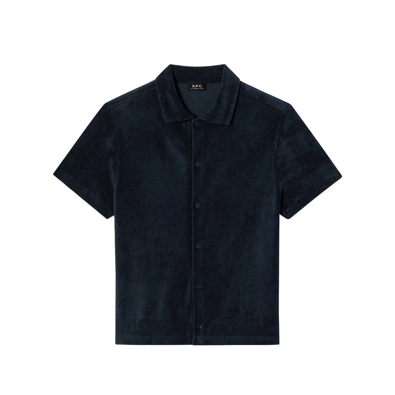 A.P.C. NICOLO S/S SHIRT, Dark Navy
