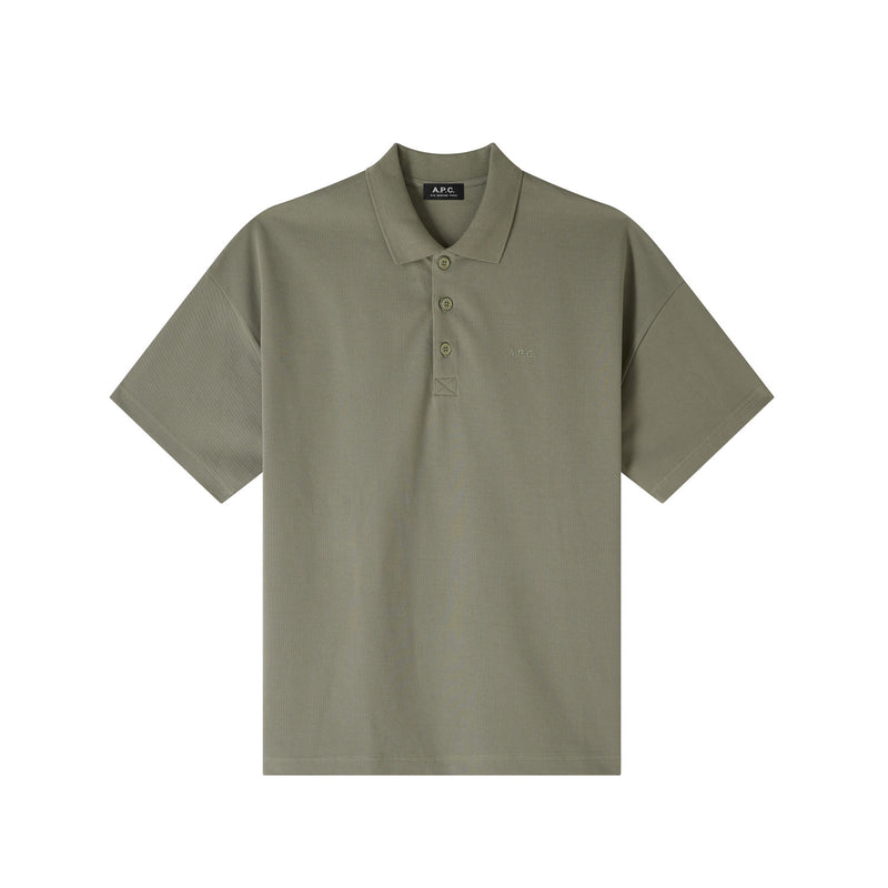 A.P.C. ANTOINE POLO SHIRT, Light Kaki