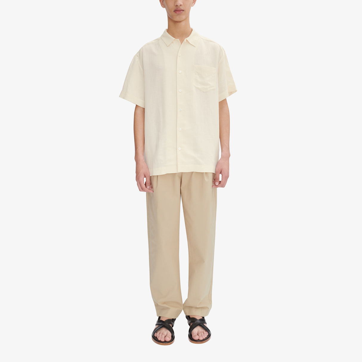 A.P.C. ROY S/S SHIRT, Ecru
