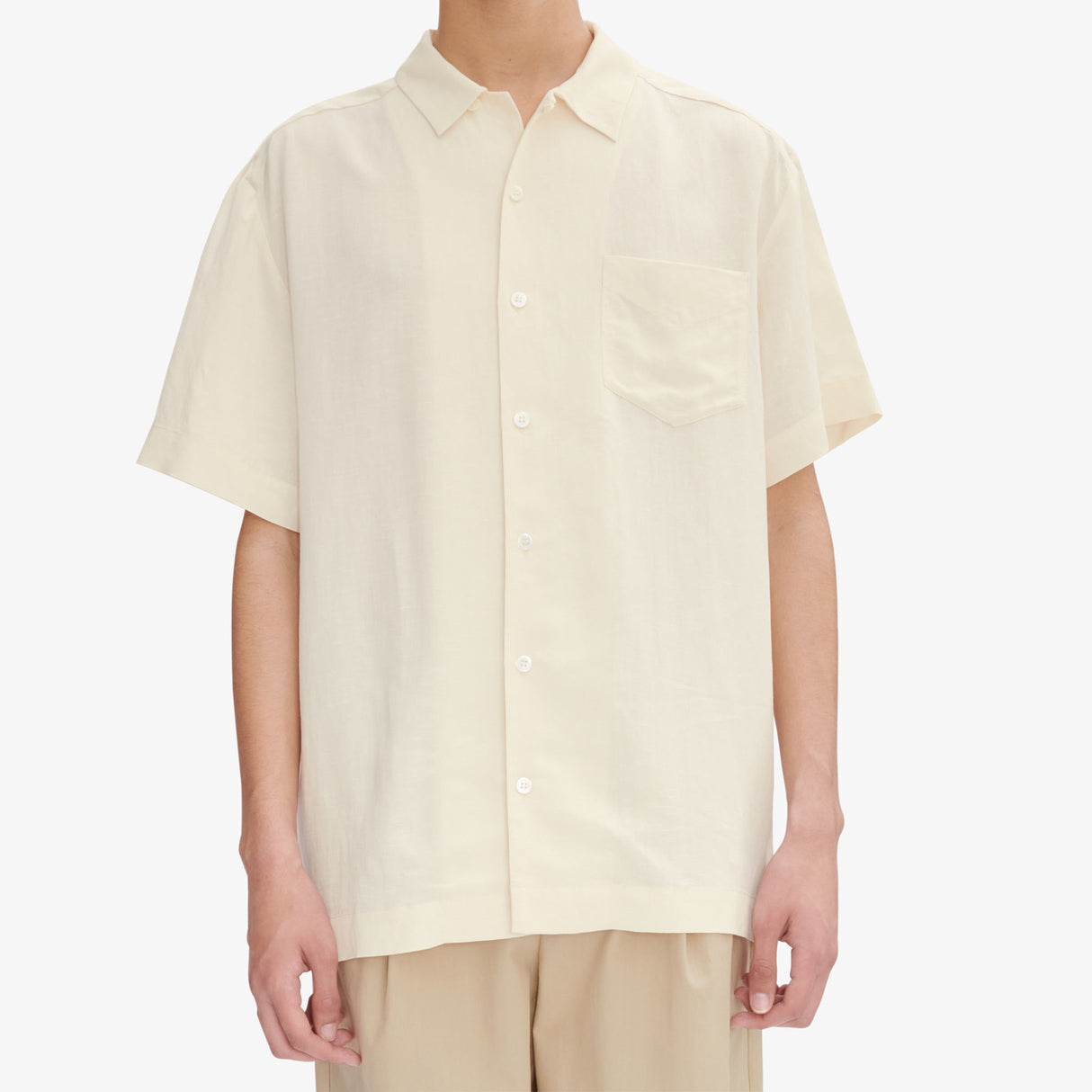 A.P.C. ROY S/S SHIRT, Ecru
