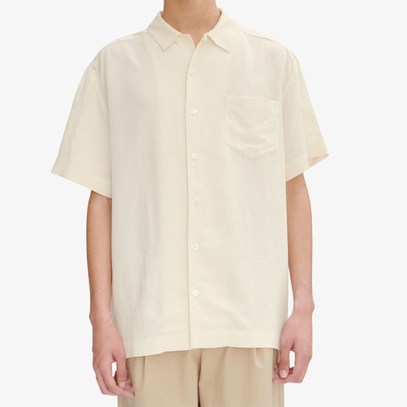 A.P.C. ROY S/S SHIRT, Ecru