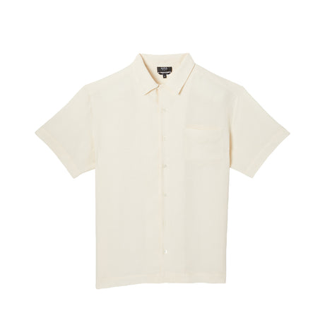 A.P.C. ROY S/S SHIRT, Ecru - Image 1