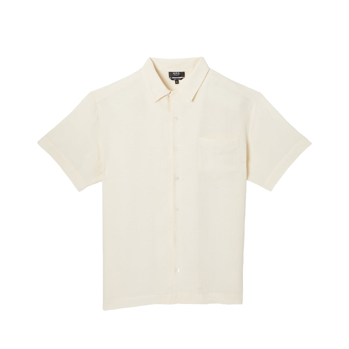 A.P.C. ROY S/S SHIRT, Ecru