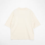 Auralee HIGH GAUGE TUSSAH SILK KNIT POLO, Ivory