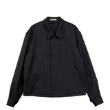 Auralee WOOL HERRINGBONE BLOUSON, Black