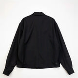 Auralee WOOL HERRINGBONE BLOUSON, Black