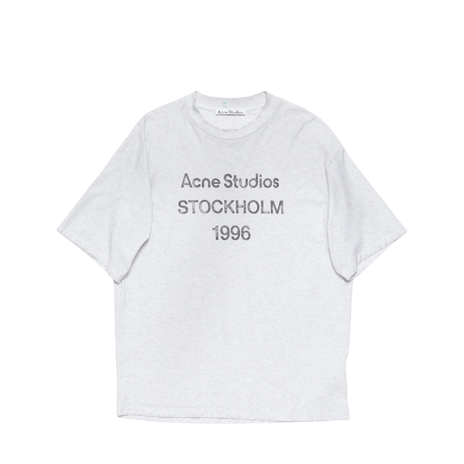 Acne Studios LOGO T-SHIRT, Pale Grey Melange – Beamhill
