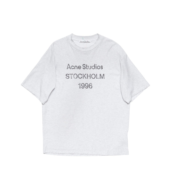 Acne Studios LOGO T-SHIRT, Pale Grey Melange – Beamhill