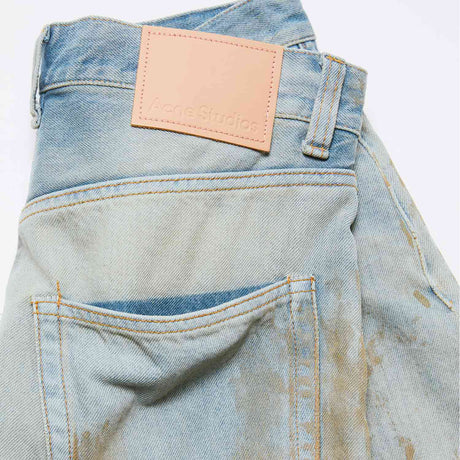 Acne Studios DISTRESSED JEANS 2023M, Mid Blue - Image 2