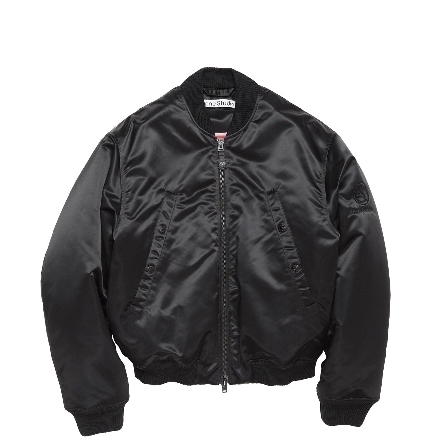 希少　acne studios bomber jacket Acne Studios BOMBER JACKET LOGOGRAM, Black – Beamhill