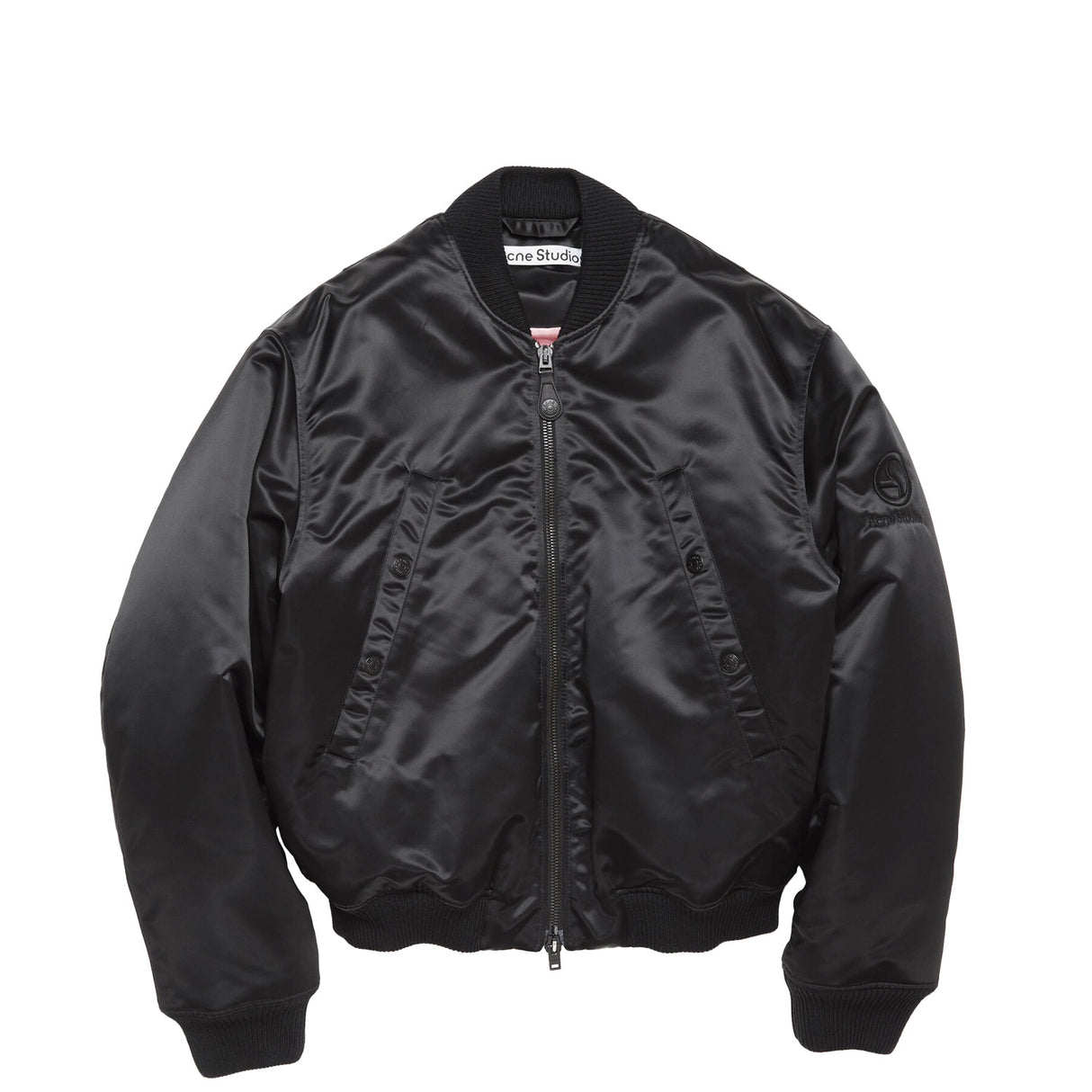 Acne Studios BOMBER JACKET LOGOGRAM, Black