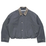 Acne Studios BOMBER WITH LEATHER COLLAR, Carbon Grey