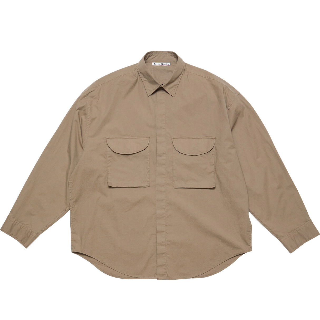 Acne Studios BUTTON-UP SHIRT, Taupe Brown