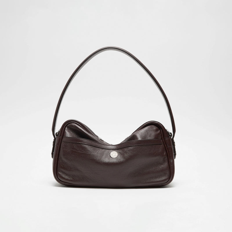 Acne Studios CAMERO PARTY SHOULDER BAG, Chocolate Brown