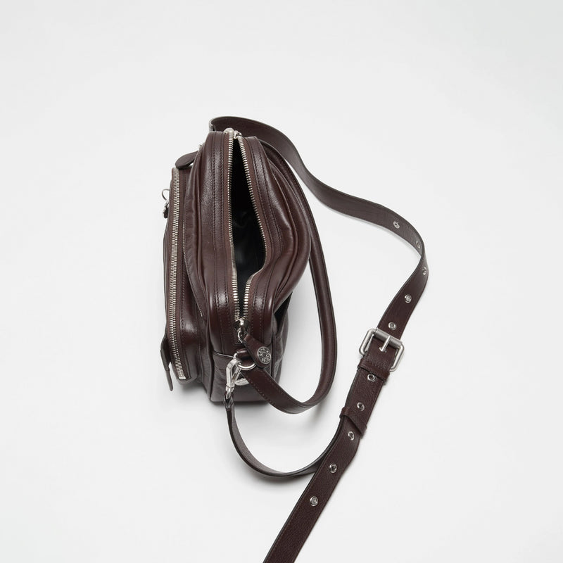 Acne Studios CAMERO PARTY SHOULDER BAG, Chocolate Brown