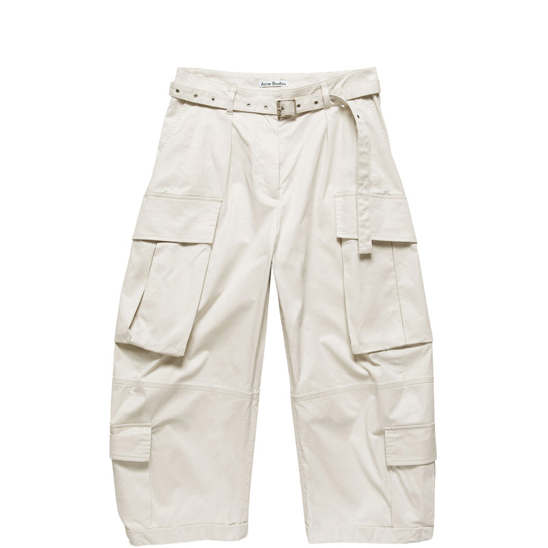 Acne Studios CARGO TROUSERS WITH BELT, Light Grey