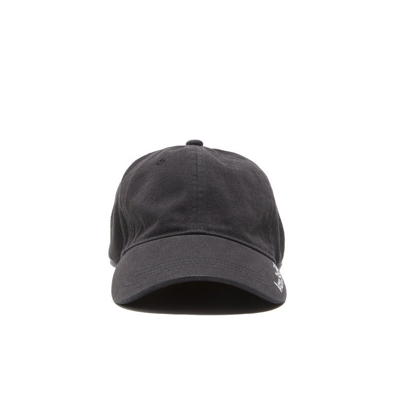 Acne Studios COTTON LOGO CAP, Black - Image 1