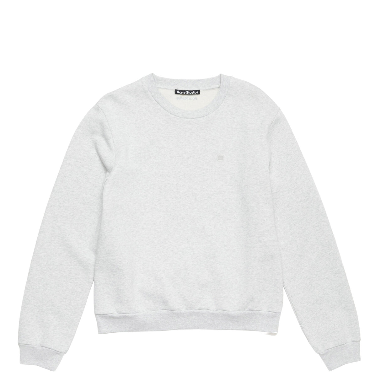 Acne Studios CREW NECK FLEECE SWEATER, Pale Grey Melange
