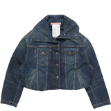 Acne Studios CROPPED DENIM JACKET, Dark Blue