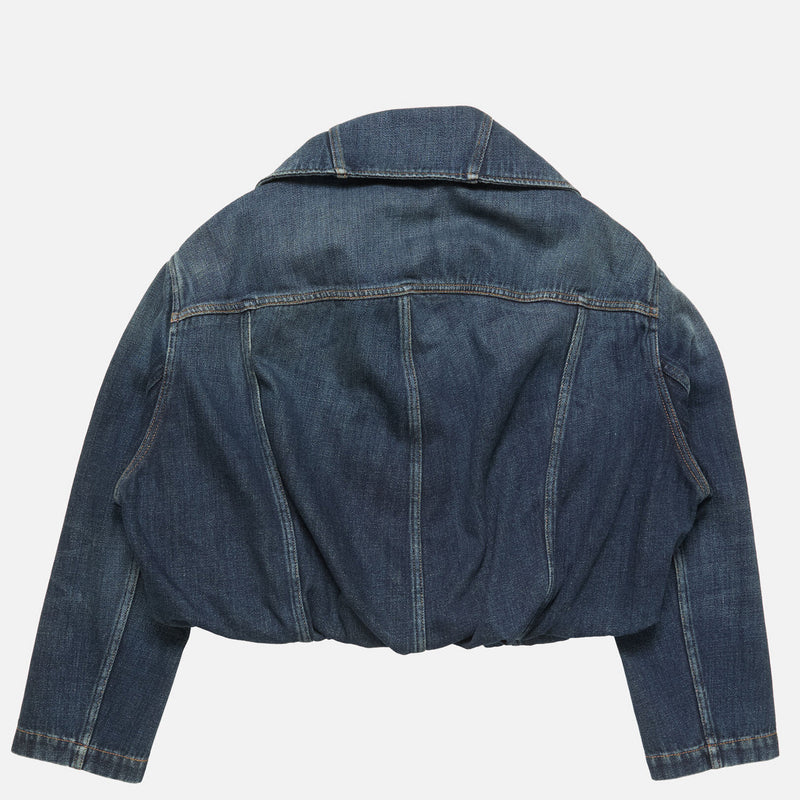 Acne Studios CROPPED DENIM JACKET, Dark Blue