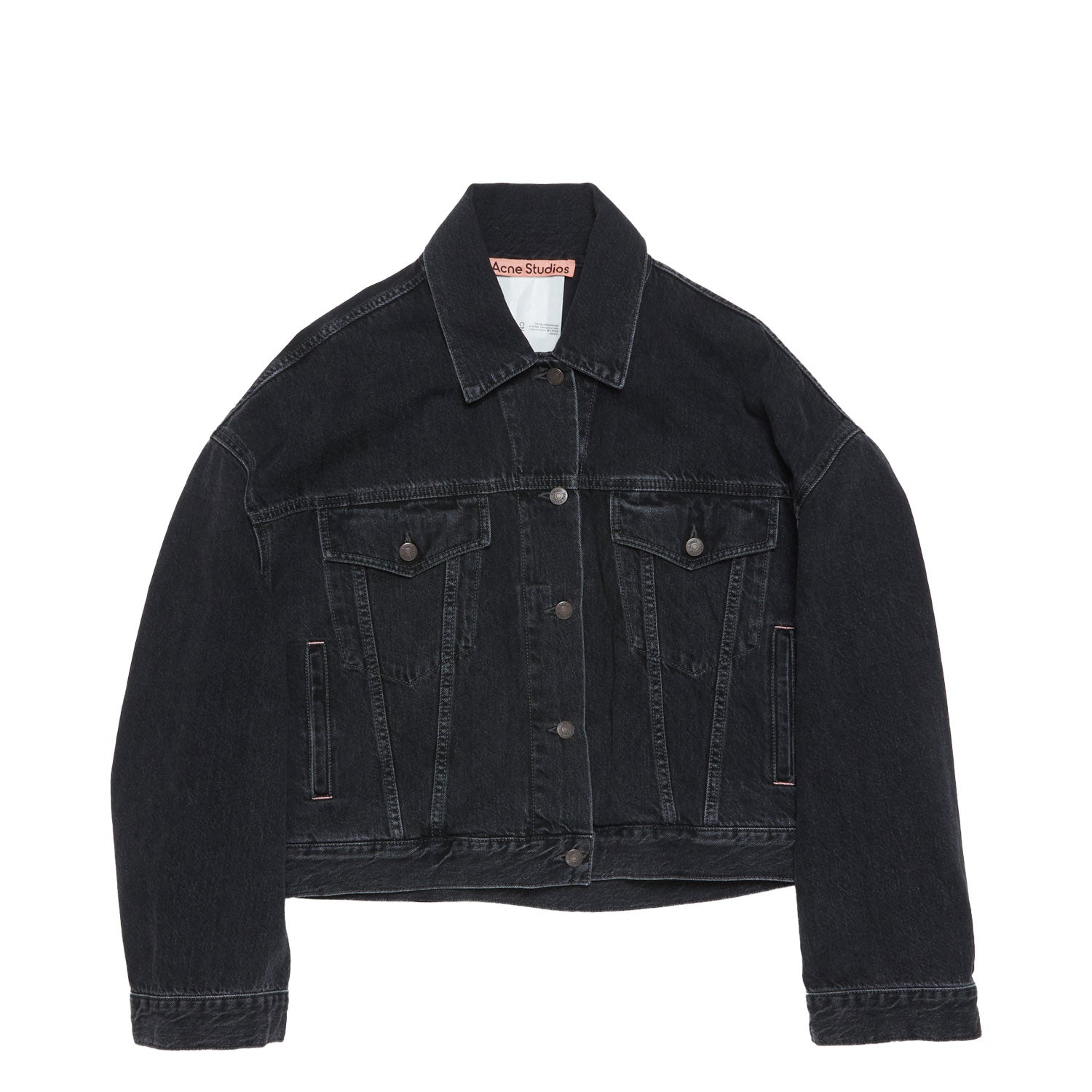 Acne Studios DENIM JACKET - RELAXED CROPPED FIT, Black – Beamhill