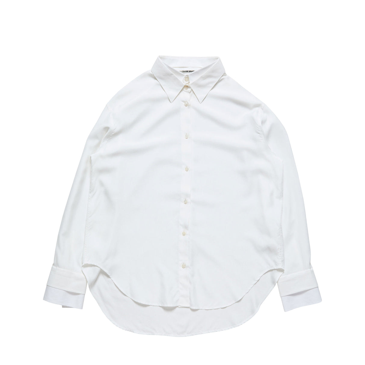Acne Studios DOUBLE COLLAR BUTTON-UP SHIRT, White