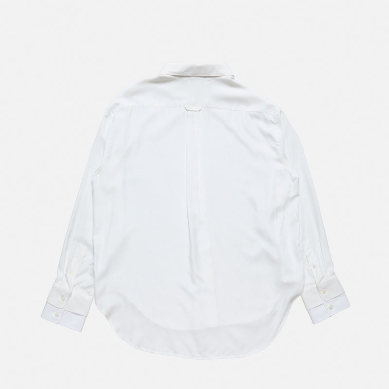 Acne Studios DOUBLE COLLAR BUTTON-UP SHIRT, White