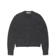 Acne Studios FITTED CARDIGAN- YAK WOOL, Dark Grey Melange