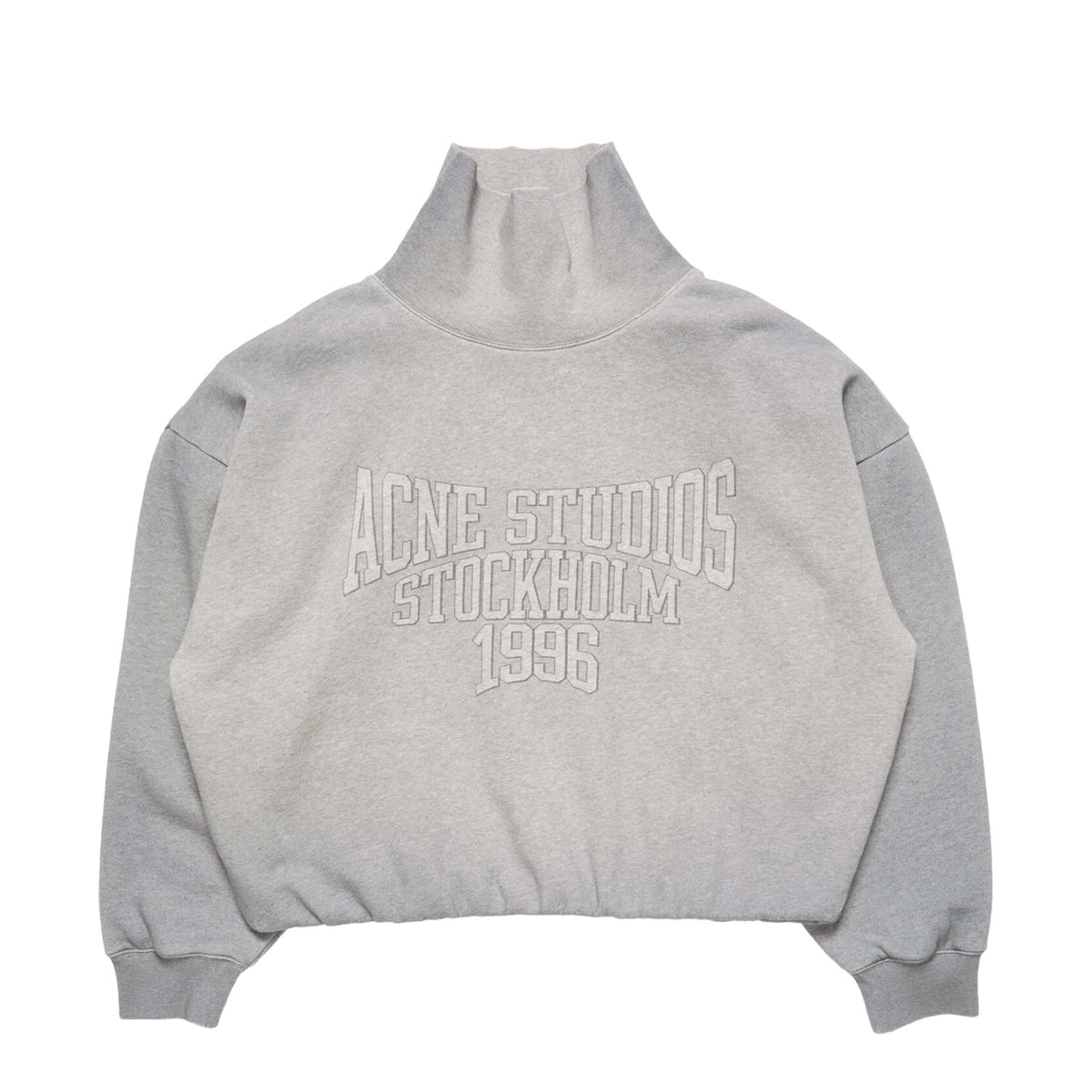 Acne Studios FLEECE SWEATSHIRT WITH LOGO, Grey Melange
