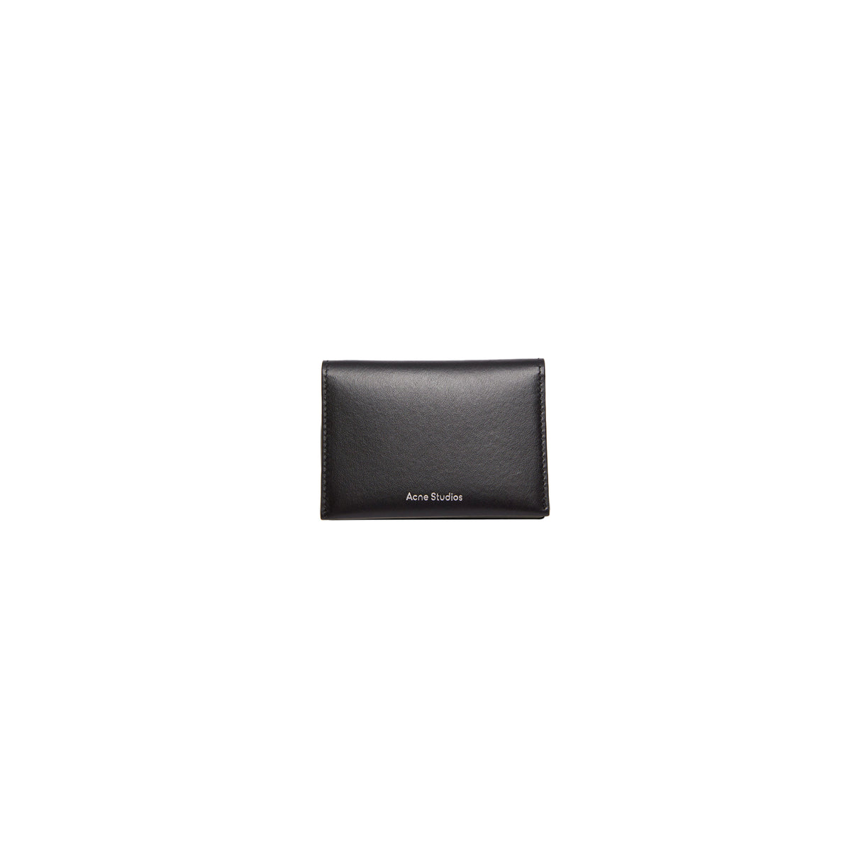 Acne Studios FOLDED LEATHER CARD HOLDER, Black
